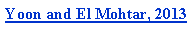 Text Box: Yoon and El Mohtar, 2013